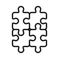 puzzle icon vector design template in white background