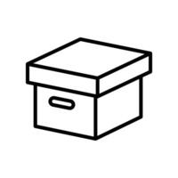 caja icono vector diseño modelo en blanco antecedentes