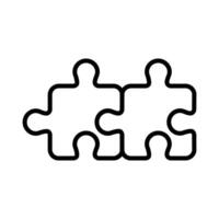 puzzle icon vector design template in white background