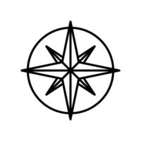 compass icon vector design template in white background