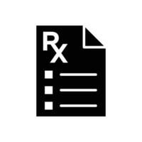 rx icon vector design template in white background