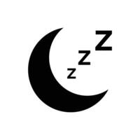 night icon vector design template in white background