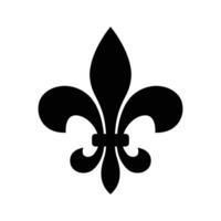 fleur de lis icon vector design template in white background