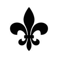 fleur de lis icon vector design template in white background