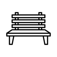 bench icon vector design template in white background