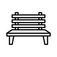 bench icon vector design template in white background