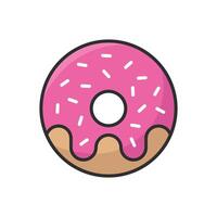 donut icon vector design template in white background