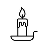 candle icon vector design template in white background