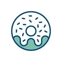 donut icon vector design template in white background