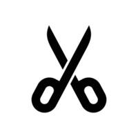 scissor icon vector design template in white background