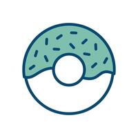 donut icon vector design template in white background