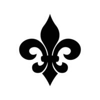 fleur de lis icon vector design template in white background