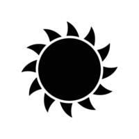 sun icon vector design template in white background