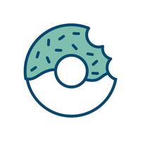 donut icon vector design template in white background