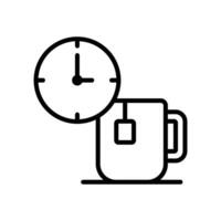 tea time icon vector design template in white background