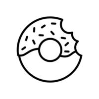 rosquilla icono vector diseño modelo en blanco antecedentes