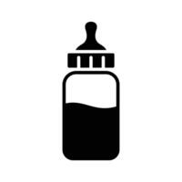 baby bottle icon vector design template in white background