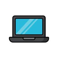 laptop icon vector design template in white background