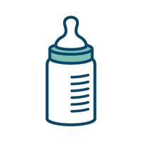 baby bottle icon vector design template in white background