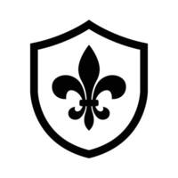 fleur de lis icon vector design template in white background