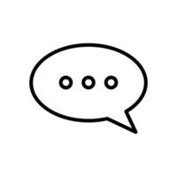 bubble speech icon vector design template in white background