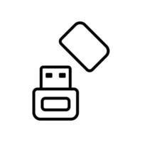 flash disk icon vector design template in white background