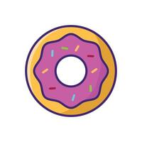 donut icon vector design template in white background