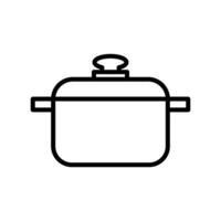 sauce pan icon vector design template in white background