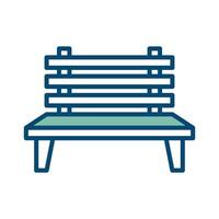 bench icon vector design template in white background
