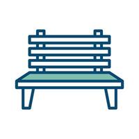 bench icon vector design template in white background