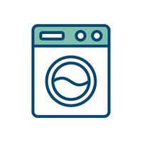 washing machine icon vector design template in white background