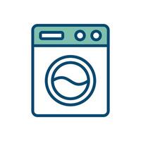 washing machine icon vector design template in white background