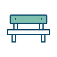 bench icon vector design template in white background