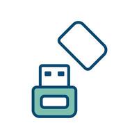 flash disk icon vector design template in white background