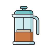 french press icon vector design template in white background