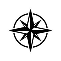 compass icon vector design template in white background