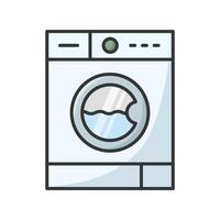 washing machine icon vector design template in white background