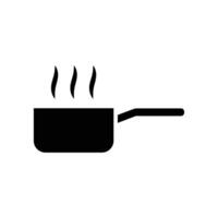 sauce pan icon vector design template in white background