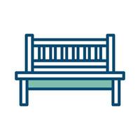 bench icon vector design template in white background