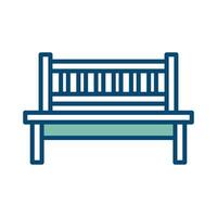 bench icon vector design template in white background