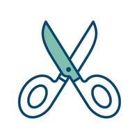 scissor icon vector design template in white background