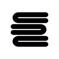 towel icon vector design template in white background