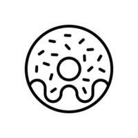 rosquilla icono vector diseño modelo en blanco antecedentes