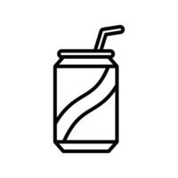 soda lata icono vector diseño modelo en blanco antecedentes