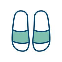 flip flop icon vector design template in white background