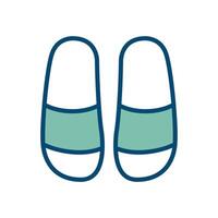 flip flop icon vector design template in white background