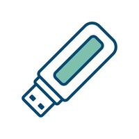 flash disk icon vector design template in white background