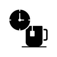 tea time icon vector design template in white background