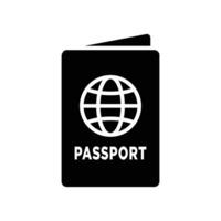 pasaporte icono vector diseño modelo en blanco antecedentes