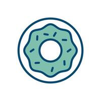 donut icon vector design template in white background